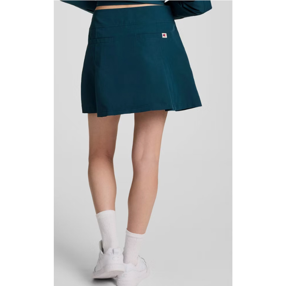 Champion Women's Pleated Skort - Teal Blue 10 - Picture 3 of 4